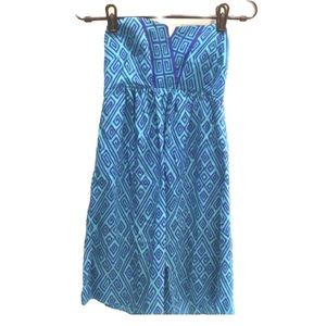 🌼 3/$25 Alice and Trixie Geometric Patterned Strapless Mini Dress